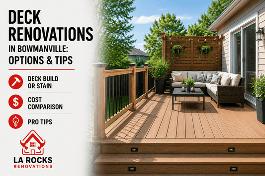 Deck Renovations in Bowmanville: Build or Stain?