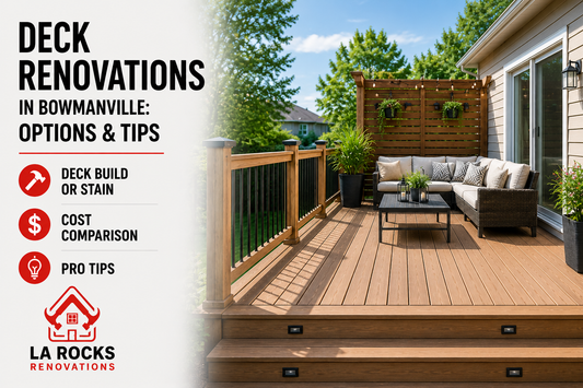 Deck Renovations in Bowmanville: Build or Stain?