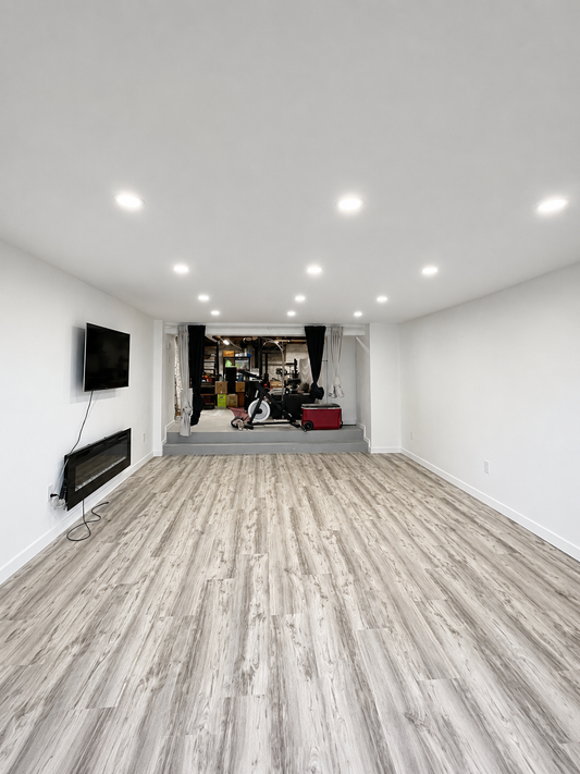Basement Ceiling Restoration Completed in Newtonville